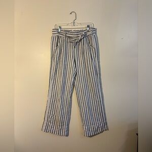 Rewind Black and White Striped Pants